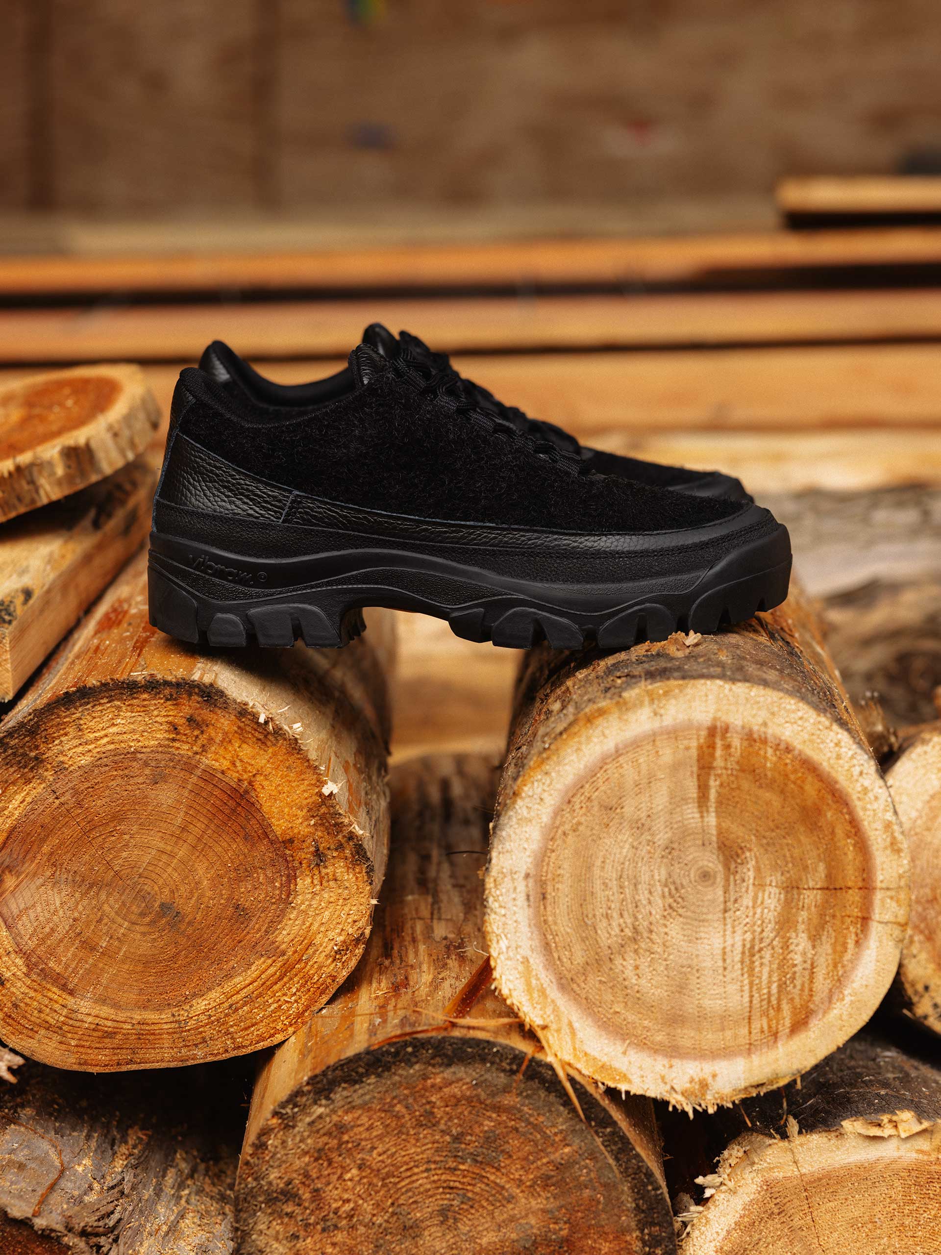 Tarvas x Haven Easy Hiker - Black Hairy Suede - Image 3